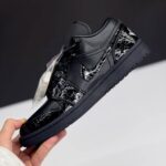 کفش نایک ایر جردن وان لو بلک کروک  Nike Air Jordan 1 Low Black Croc - تصویر 2