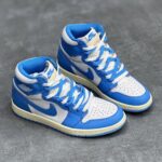 کفش نایک ایر جردن وان ساقدار شیکاگو لاست اند فاند آبی Nike Air Jordan 1 High Chicago Lost & Found Blue - تصویر 3