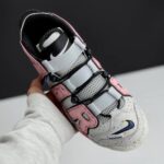 کفش نایک ایر مور آپتمپو کرم صورتی Nike Air More Uptempo Cream Pink - تصویر 4