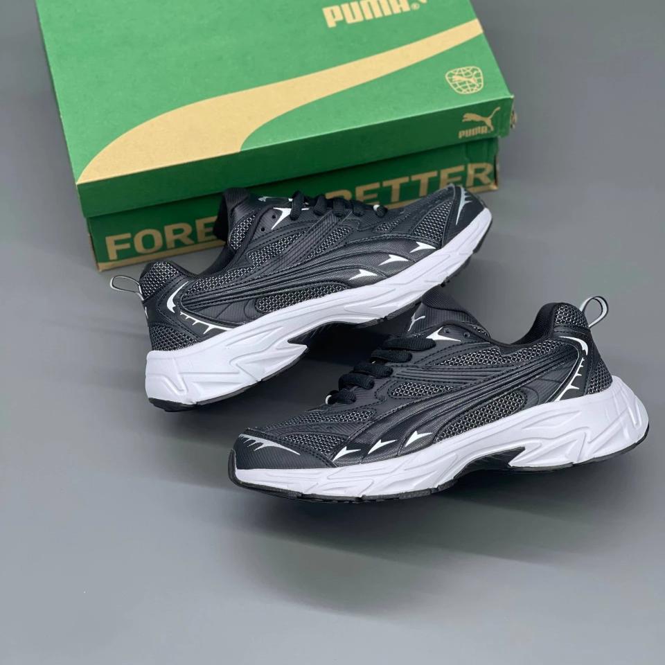 mii4u80j.png کفش پوما مورفیک یونیسکس مشکی سفید Puma Morphic Unisex Black White - تصویر 1