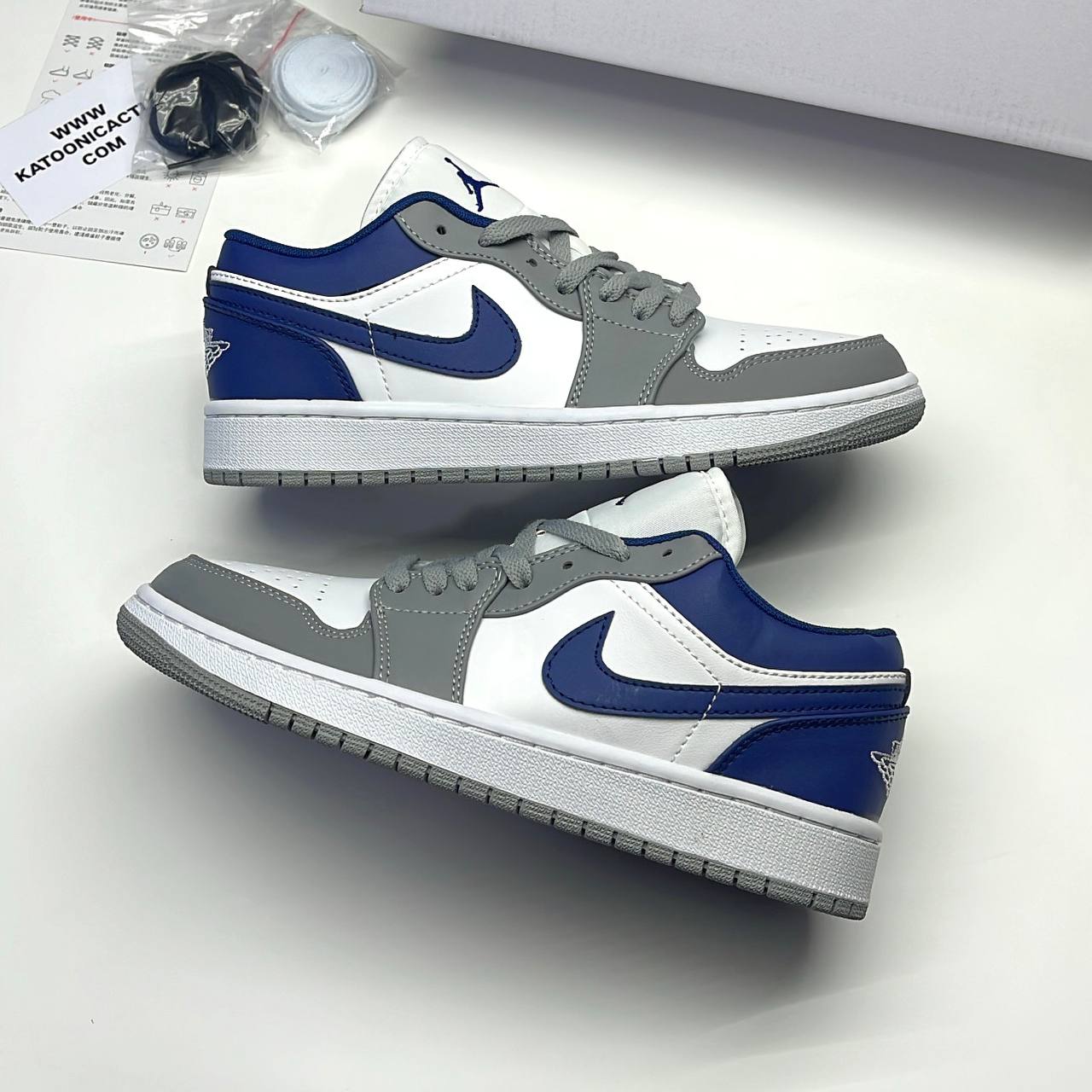 photo_19_2025-06-09_08-13-45.jpg کفش نایک ایر جردن وان لو فرنچ بلو | Nike Air Jordan 1 Low French Blue - تصویر 1