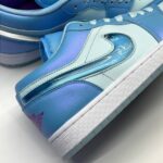کفش نایک ایر جردن وان لو آکواریوم آبی Nike Air Jaordan 1 Low Aquarium Blue - تصویر 3