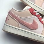 کفش نایک جردن وان لو مایتی سویشرز پینک Nike Jordan 1 Low Mighty Swooshes Pink - تصویر 4