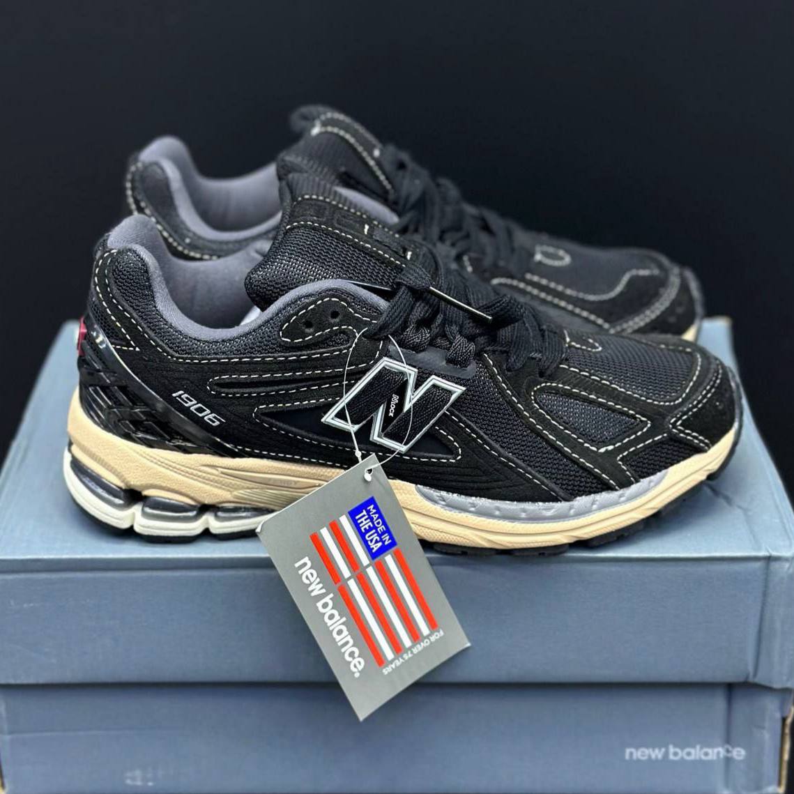 photo_2_2025-09-08_20-21-28.jpg کفش نیوبالانس 1906 مشکی کرم New Balance 1906 Black Cream - تصویر 1