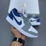 کفش نایک ایر جردن وان لو ترو بلو | Nike Air Jordan 1 Low True Blue - تصویر 2