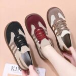 کفش طبی زنانه بژ بافتنی لوفر راحتی سبک - تصویر 5