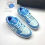 کفش نایک ایر جردن وان لو آکواریوم آبی Nike Air Jaordan 1 Low Aquarium Blue - تصویر 2