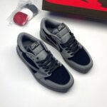 کفش نایک ایر جردن وان لو تراویس اسکات مشکی طوسی Nike Air Jordan 1 Low Travis Scott Black Gray - تصویر 3