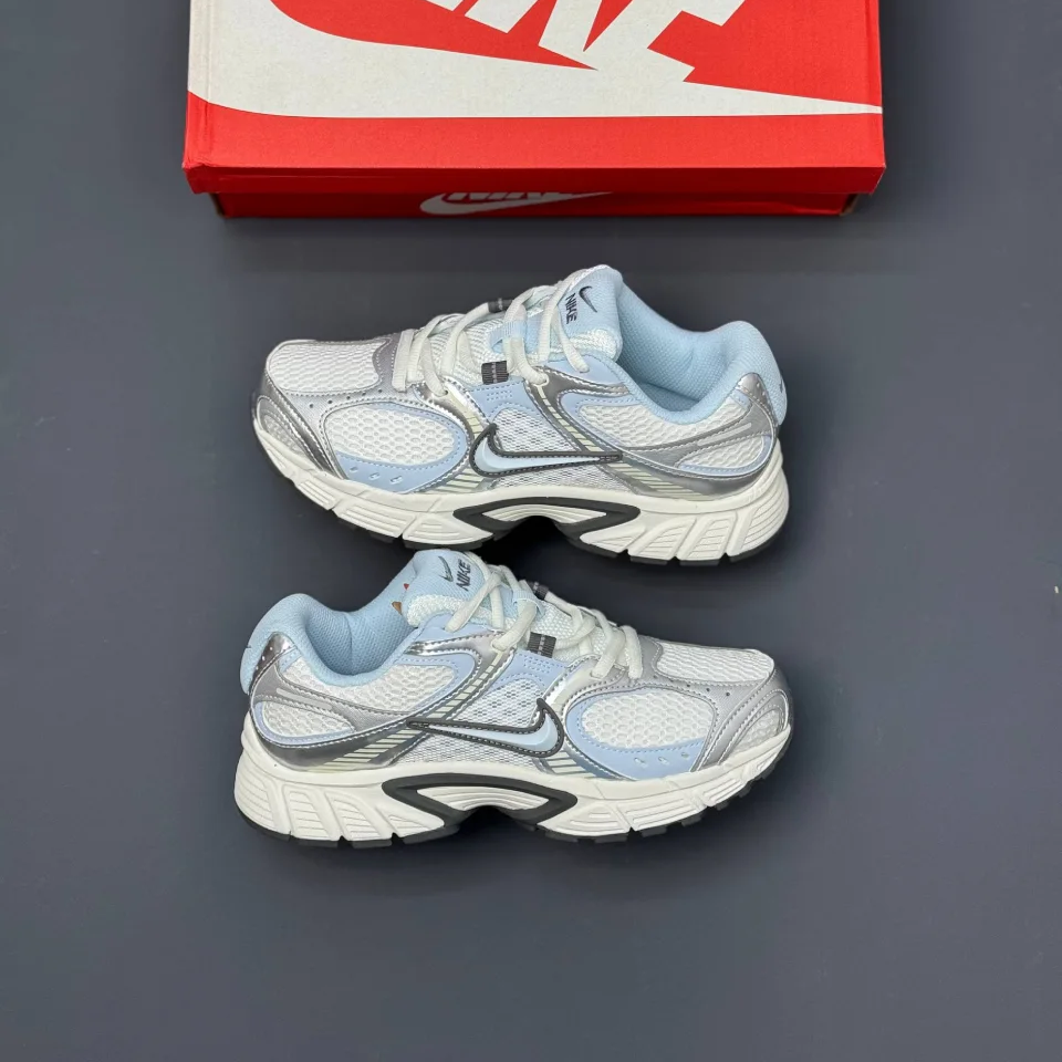 t5an2o85.png کفش نایک وی فایو کی ران آبی نقره ای Nike V5K Run Blue Silver - تصویر 1